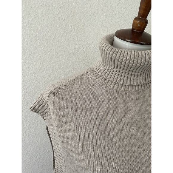 Everlane Sweater Turtleneck Sleeveless Stretch Knit - Picture 3 of 11